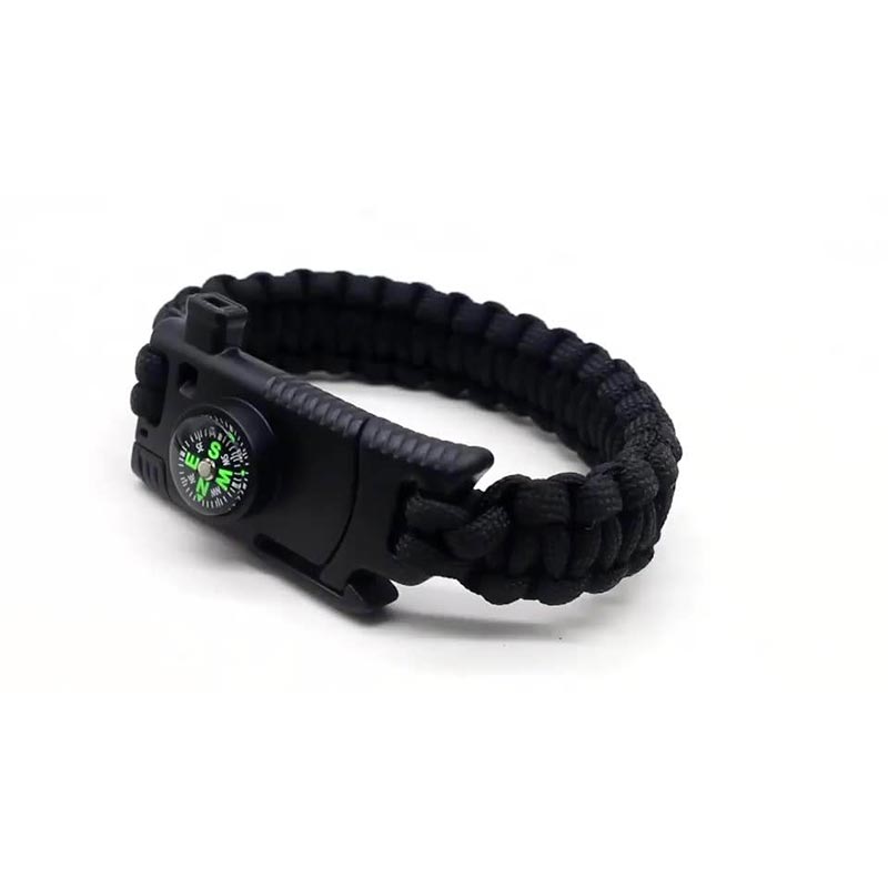 5-IN-1 Paracord Bracelet with Compass Survival Military Whistle