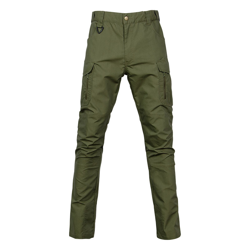 Customized color Olive green Slim Fit Trousers Men Long Pants