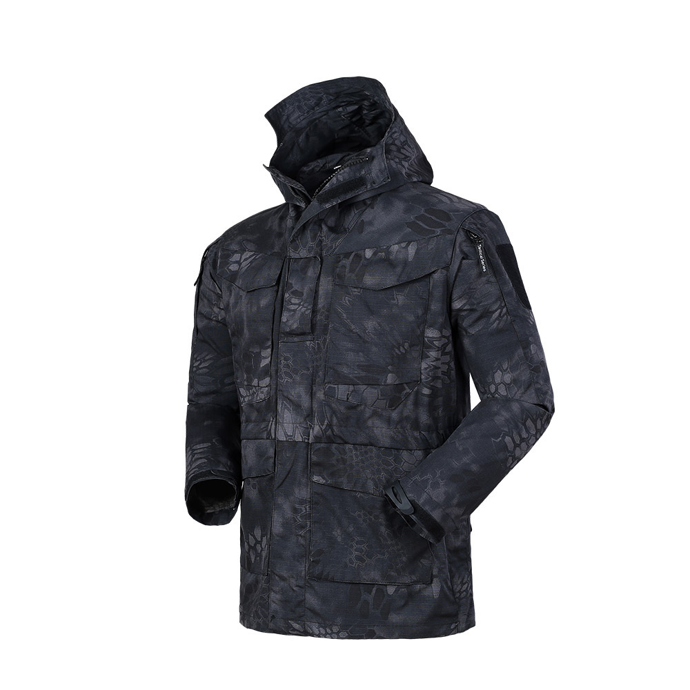 Wholesale Hooded Fleece-lined Windbreaker Jacket