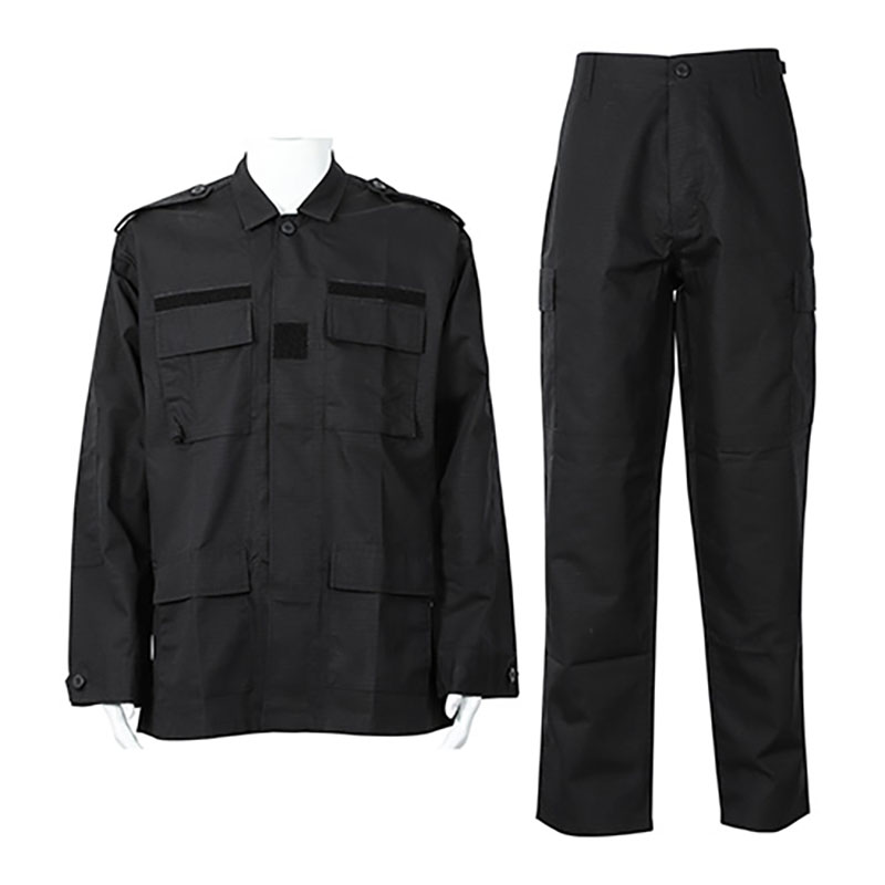 Black Combat BDU Uniform Set