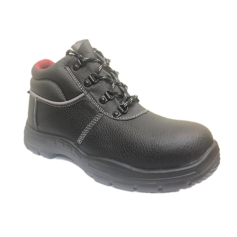 Embossed Leather Safety Shoes
