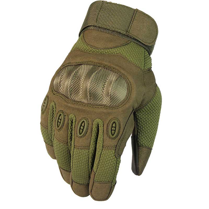 Wholesale Price Men's Touch Screen Army Green Finger gloves